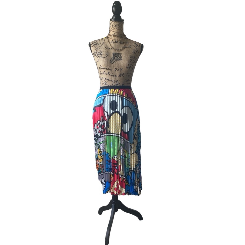 Pleated A line Elmo skirt